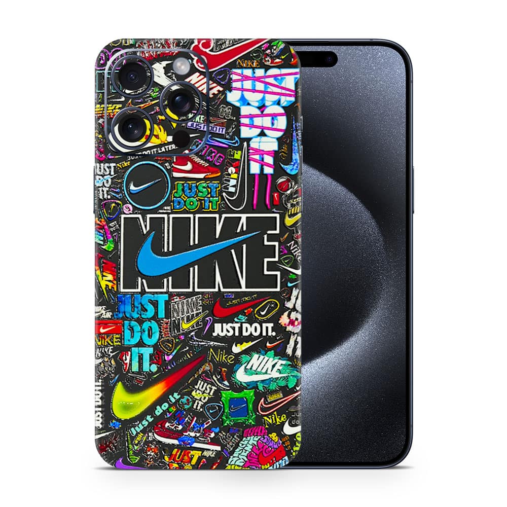 Iphone 15 pro max nike logos 3d skin wrapitskin
