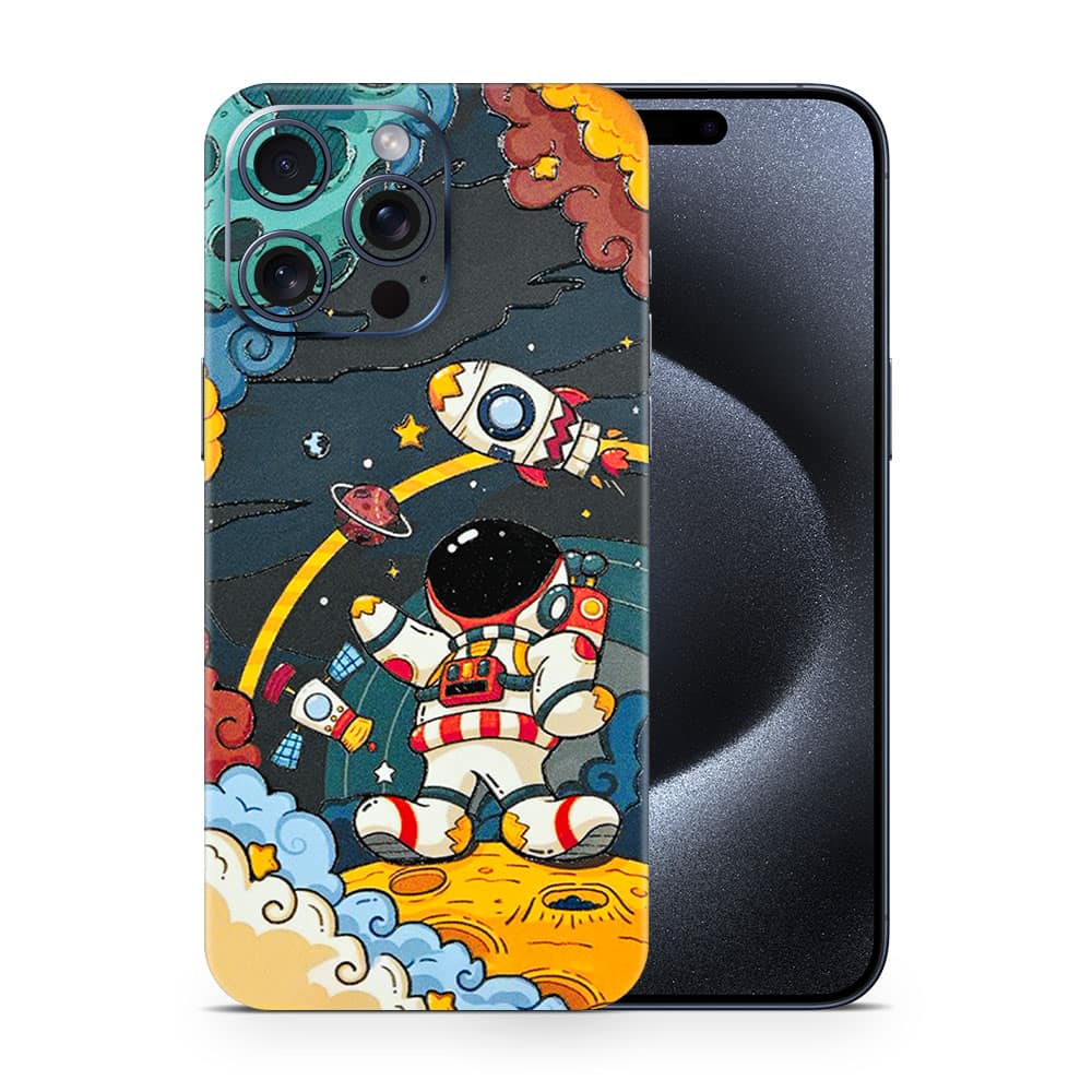 Iphone 15 pro max flight planet 3d skin wrapitskin