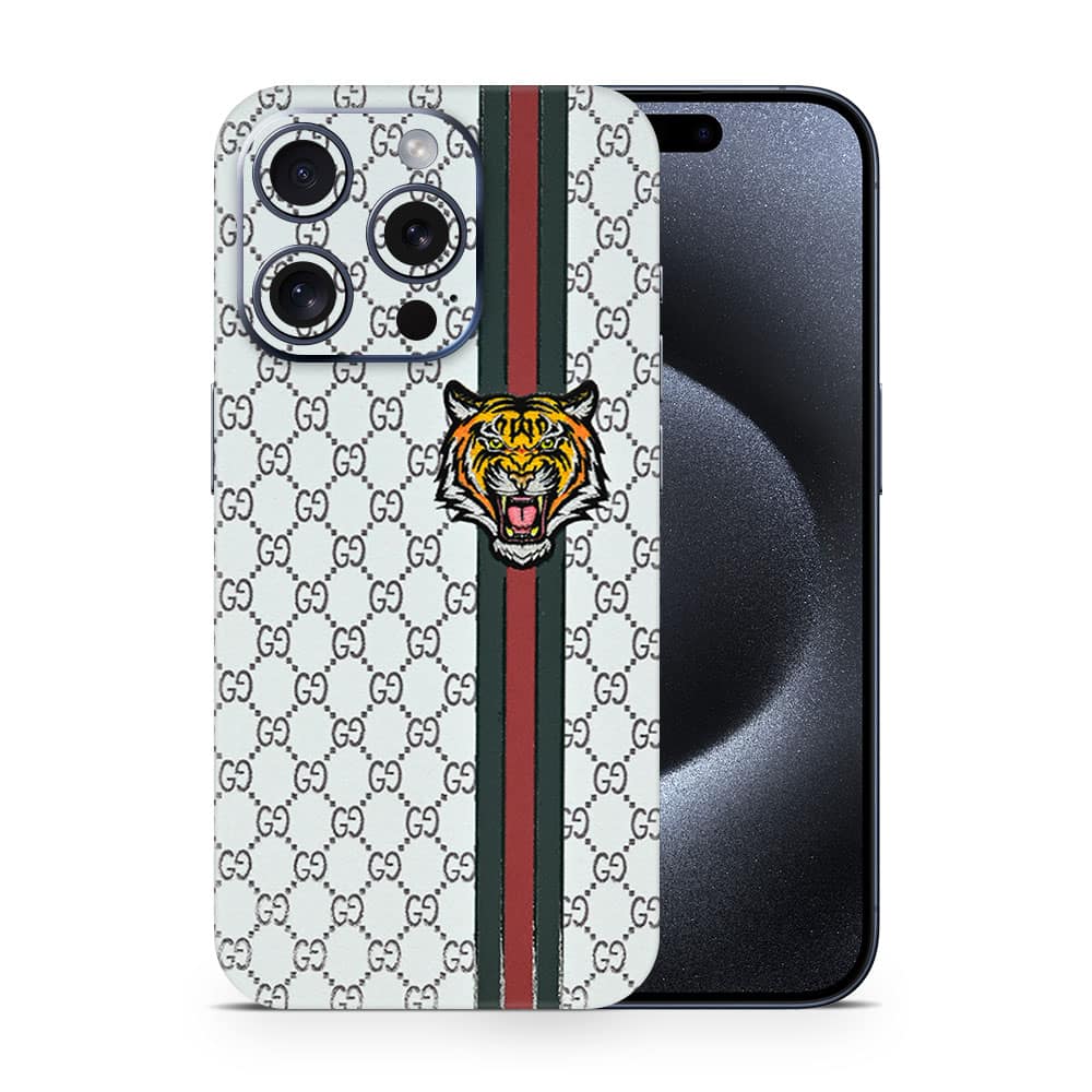 Iphone 15 pro gucci tiger 3d skin wrapitskin