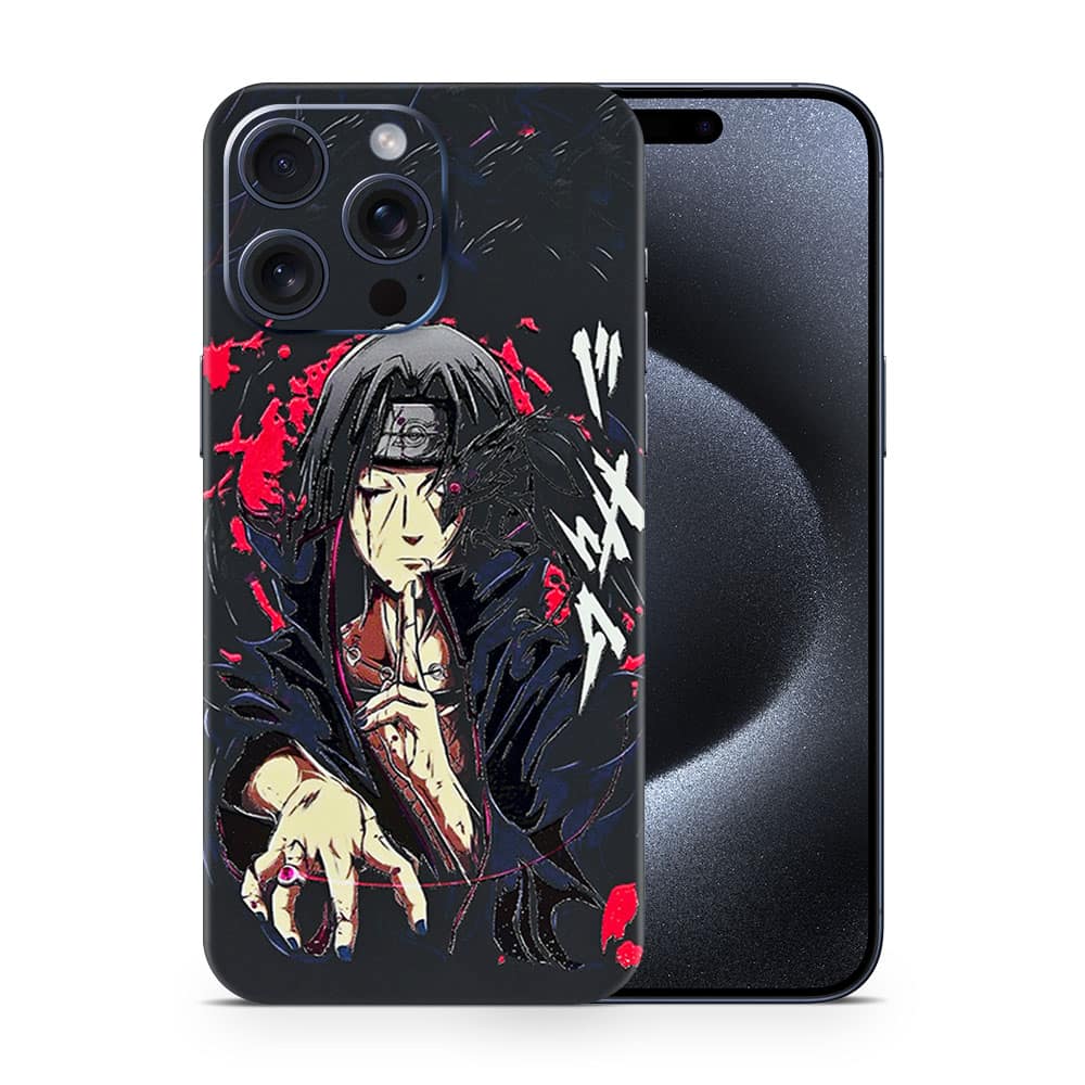 Iphone 15 pro max itachi uchiha 3d skin wrapitskin