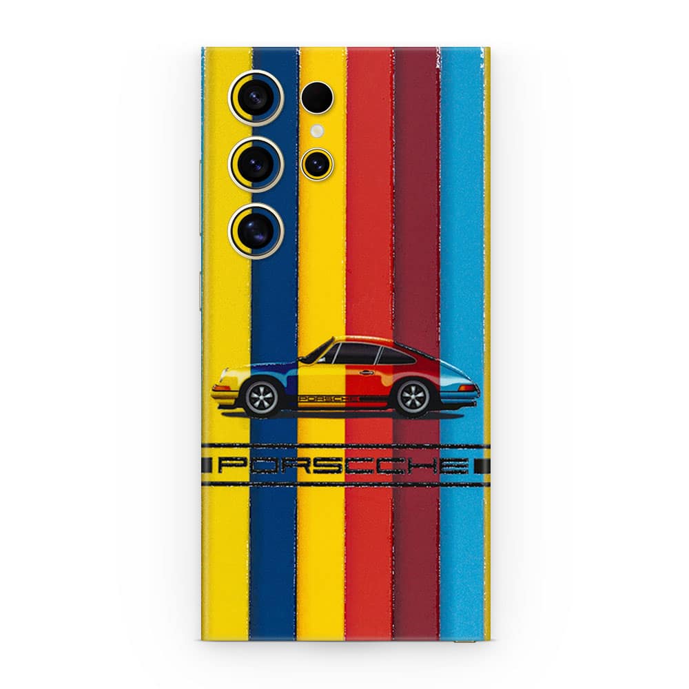 Galaxy s24 ultra porsche multicolor 3d skin wrapitskin