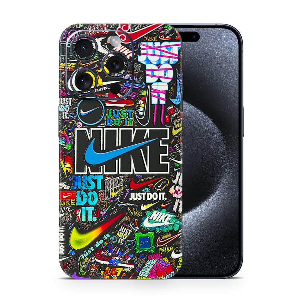 Iphone 15 pro nike logos 3d skin wrapitskin