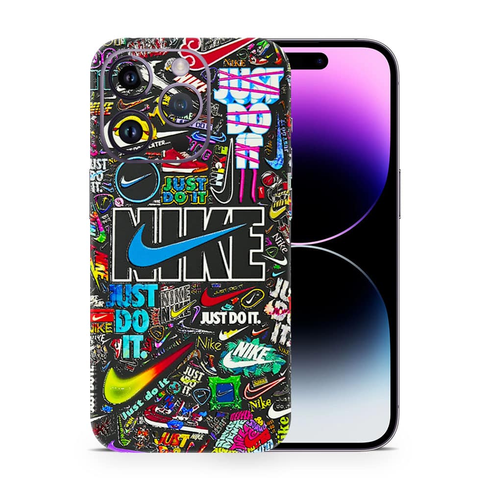 Iphone 14 pro nike logos 3d skin wrapitskin