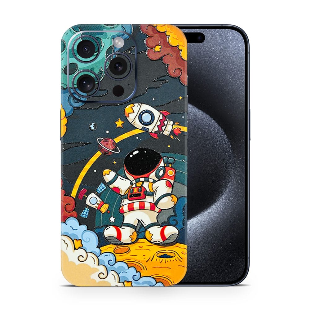 Iphone 15 pro flight planet 3d skin wrapitskin