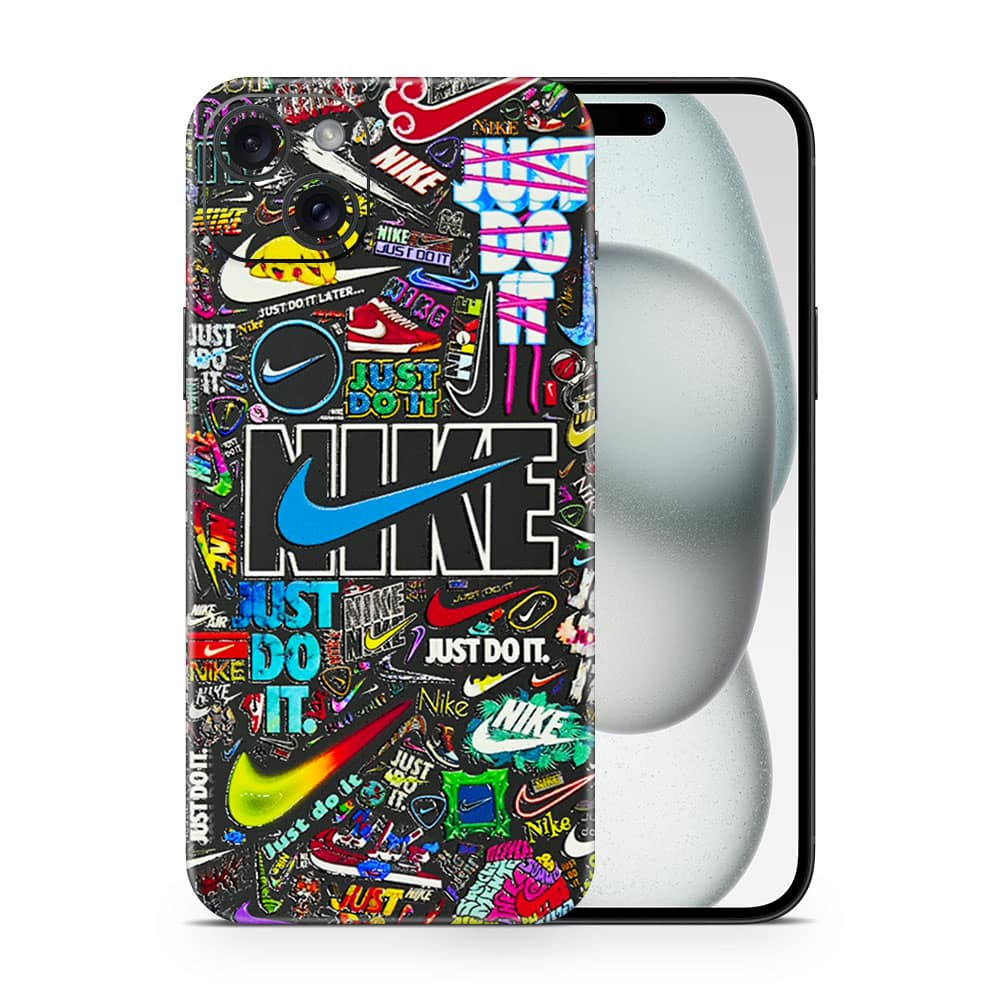 Iphone 15 nike logos 3d skin wrapitskin