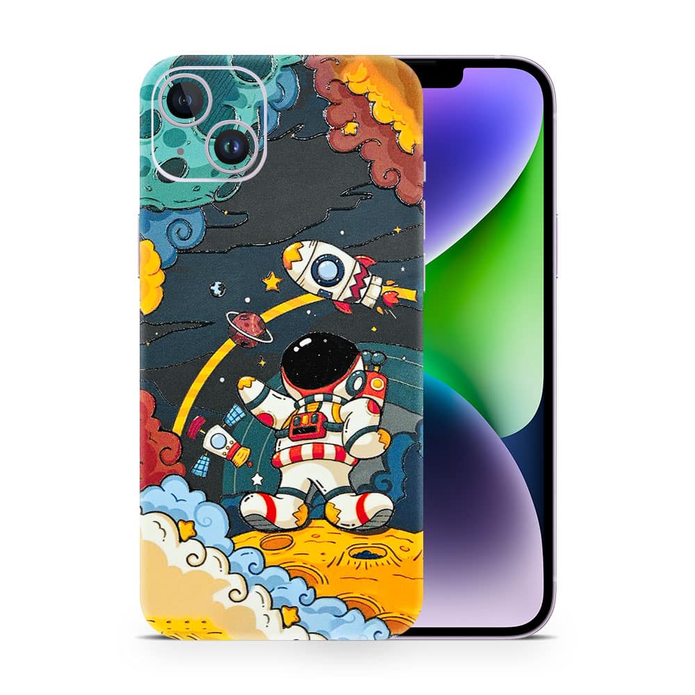 Iphone 14 plus flight planet 3d skin wrapitskin