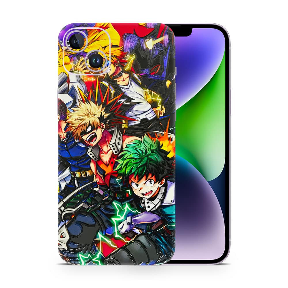 Iphone 14 my hero 3d skin wrapitskin