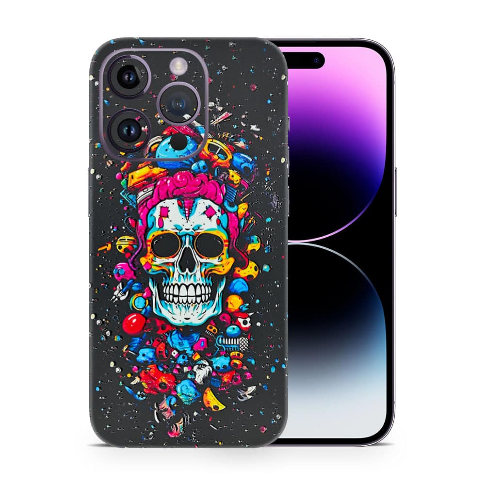 Iphone 14 pro skull 3d skin wrapitskin