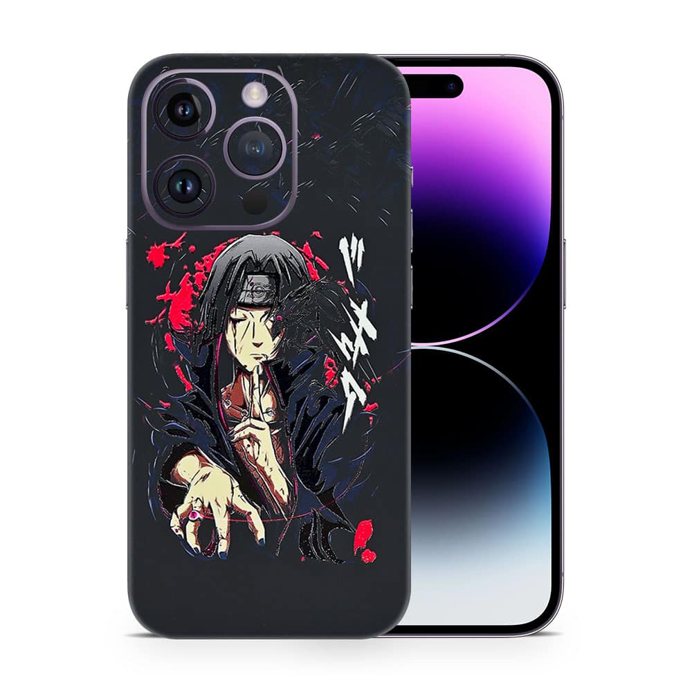 Iphone 14 pro itachi uchiha 3d skin wrapitskin