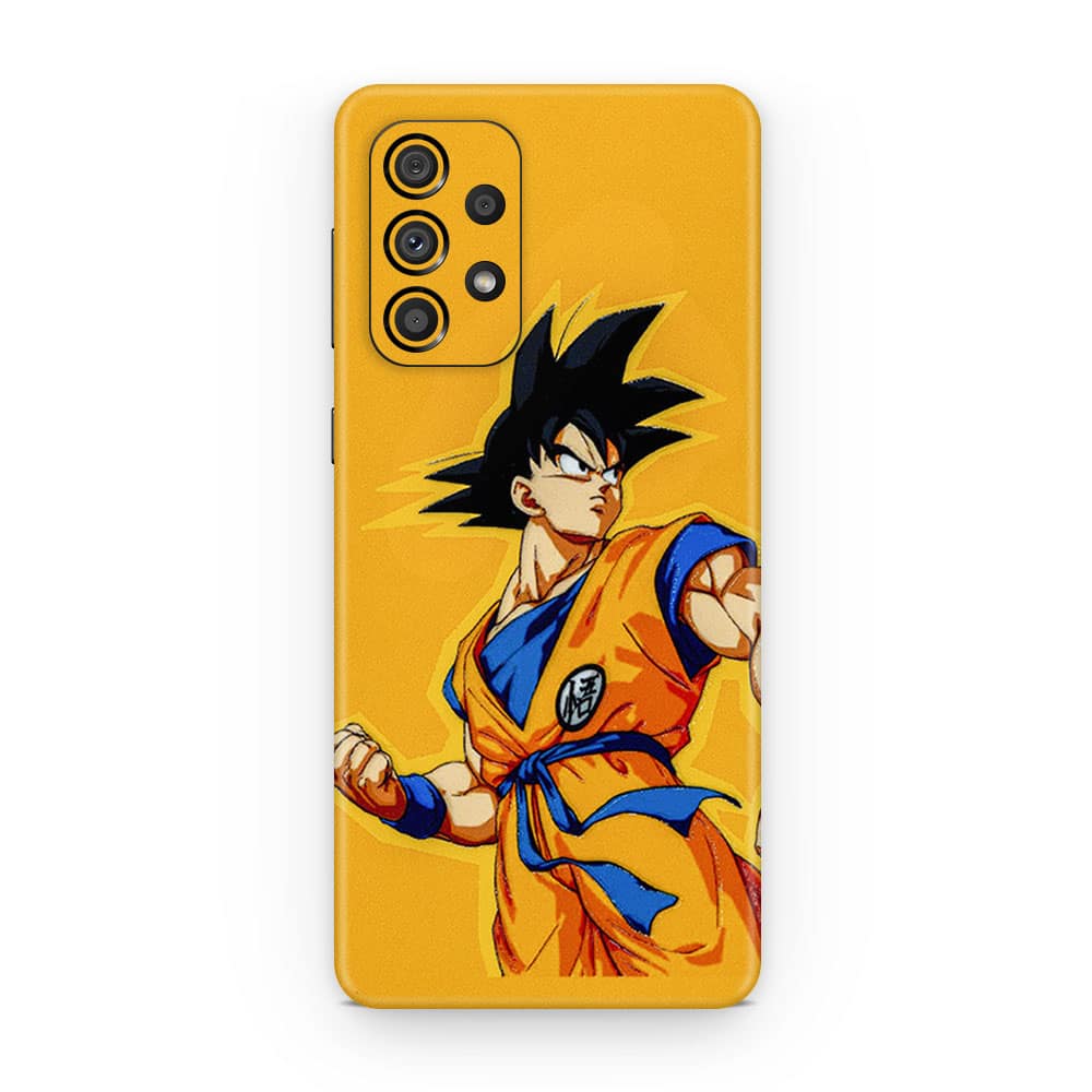 Galaxy a73 5g goku yellow 3d skin wrapitskin