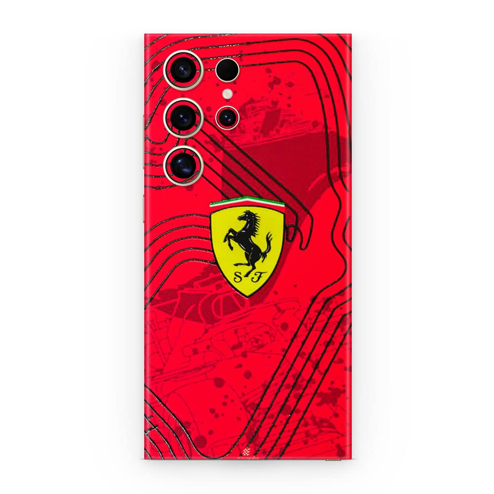 Galaxy s24 ultra ferrari's blaze 3d skin wrapitskin