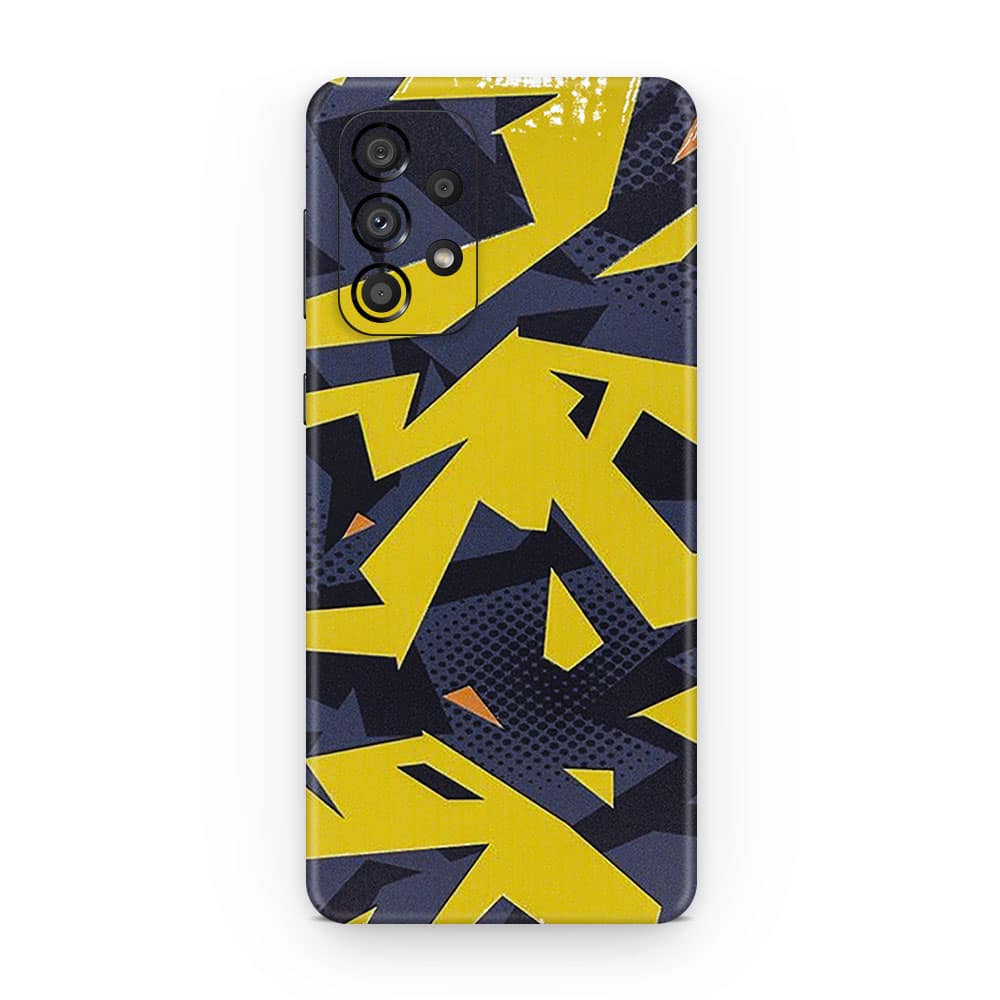 Galaxy a33 5g abstract yellow 3d skin wrapitskin