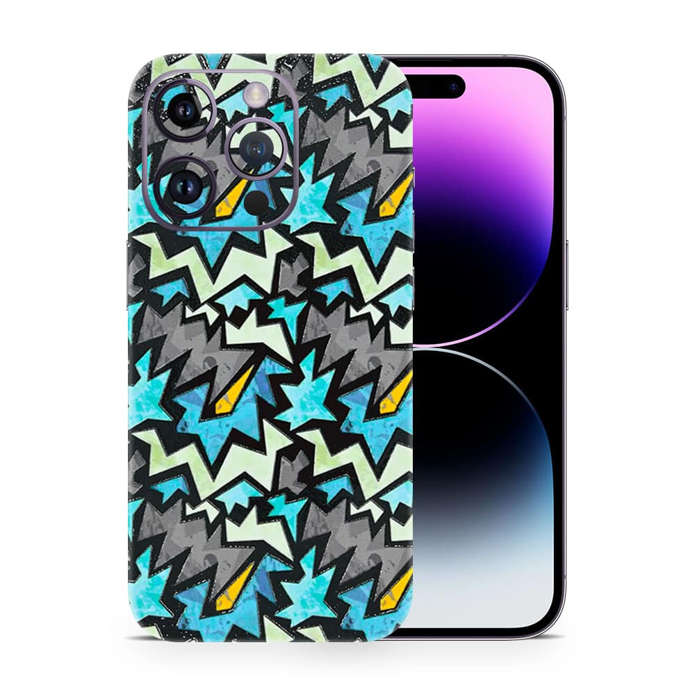 Iphone 14 pro graffiti harmony 3d skin wrapitskin