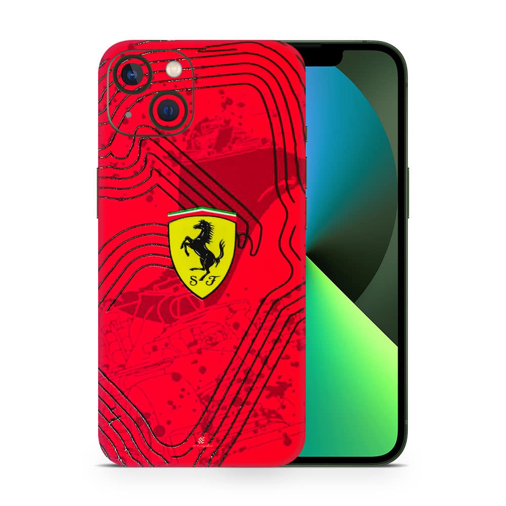 Iphone 13 ferrari's blaze 3d skin wrapitskin