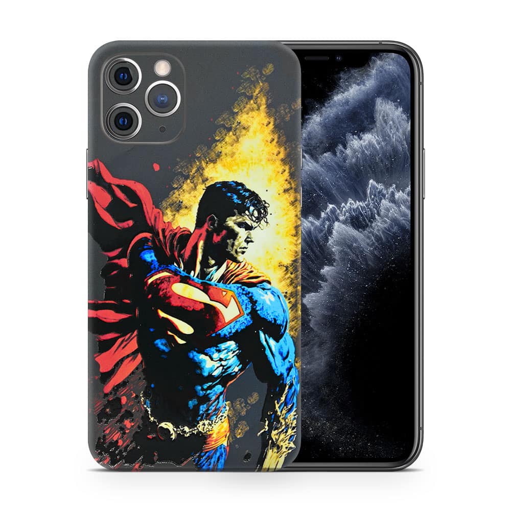 Iphone 11 pro superman comic 3d skin wrapitskin