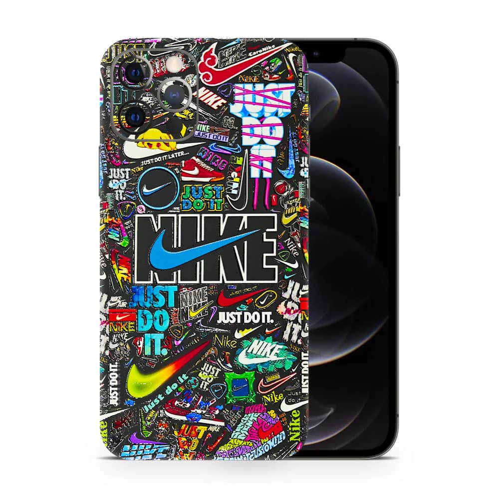 Iphone 12 pro nike logos 3d skin wrapitskin