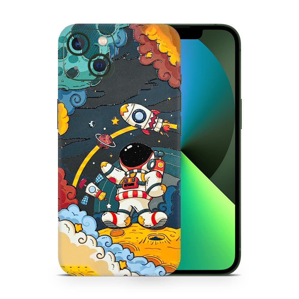 Iphone 13 mini flight planet 3d skin wrapitskin