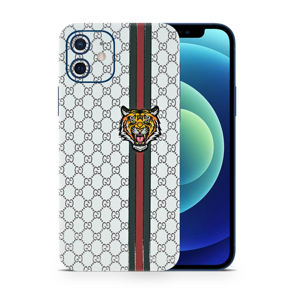 Iphone 12 mini gucci tiger 3d skin wrapitskin