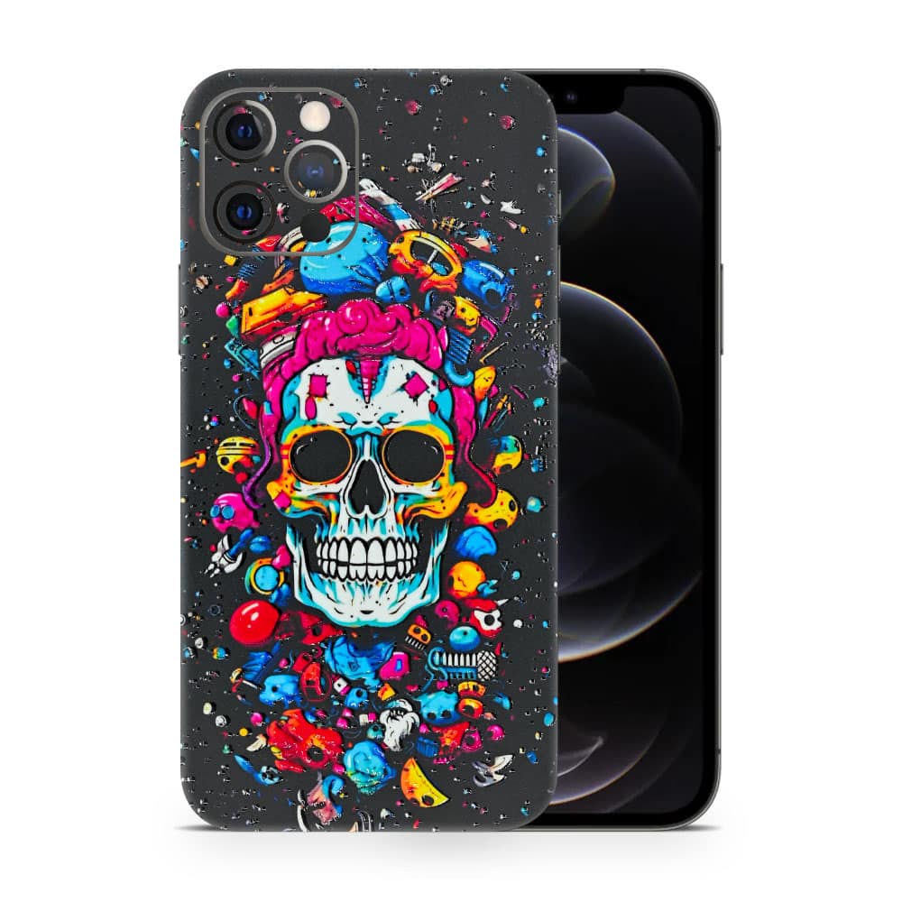 Iphone 12 pro skull 3d skin wrapitskin