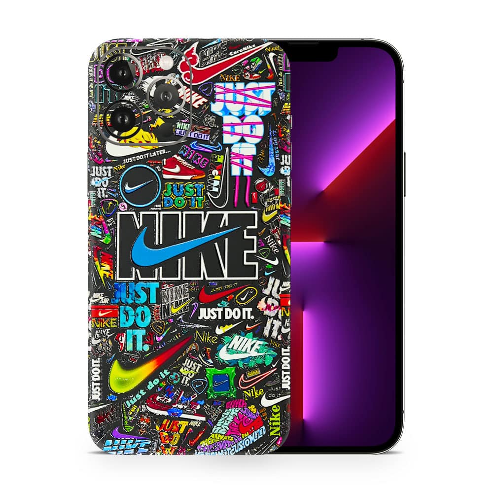 Iphone 13 pro max nike logos 3d skin wrapitskin