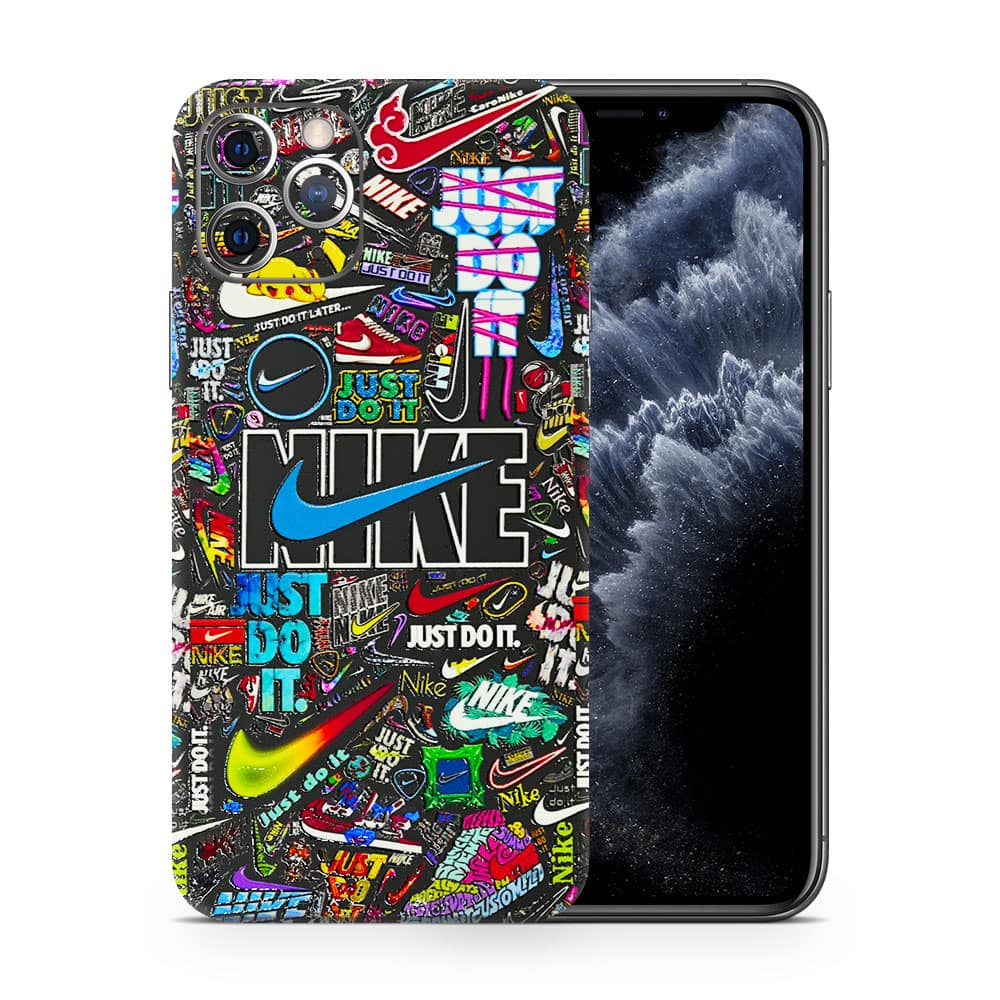 Iphone 11 pro nike logos 3d skin wrapitskin
