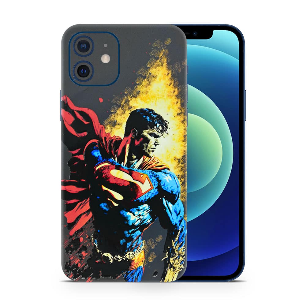 Iphone 12 superman comic 3d skin wrapitskin