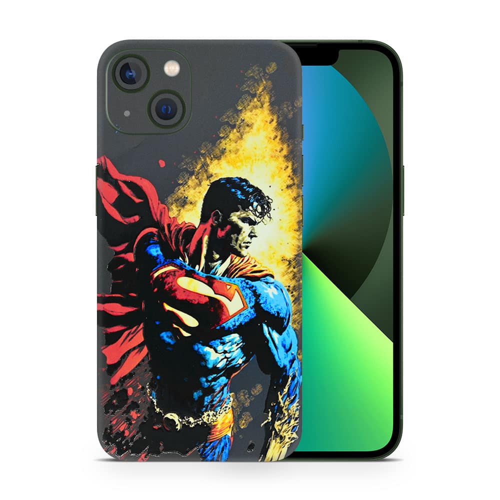 Iphone 13 superman comic 3d skin wrapitskin