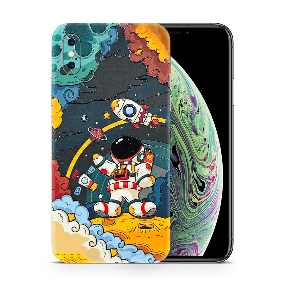 Iphone xs max flight planet 3d skin wrapitskin