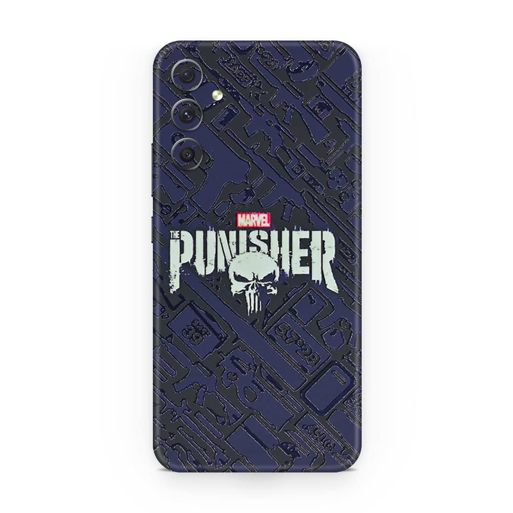 Galaxy a54 punisher 3d skin wrapitskin