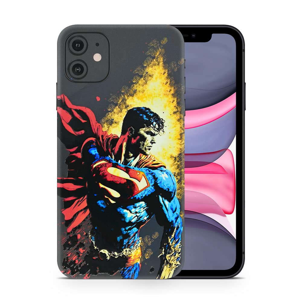 Iphone 11 superman comic 3d skin wrapitskin