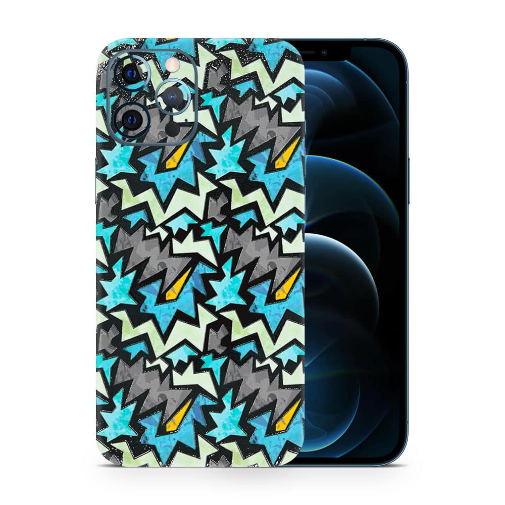Iphone 12 pro max graffiti harmony 3d skin wrapitskin