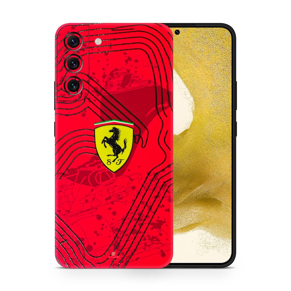 Galaxy s22 ferrari's blaze 3d skin wrapitskin