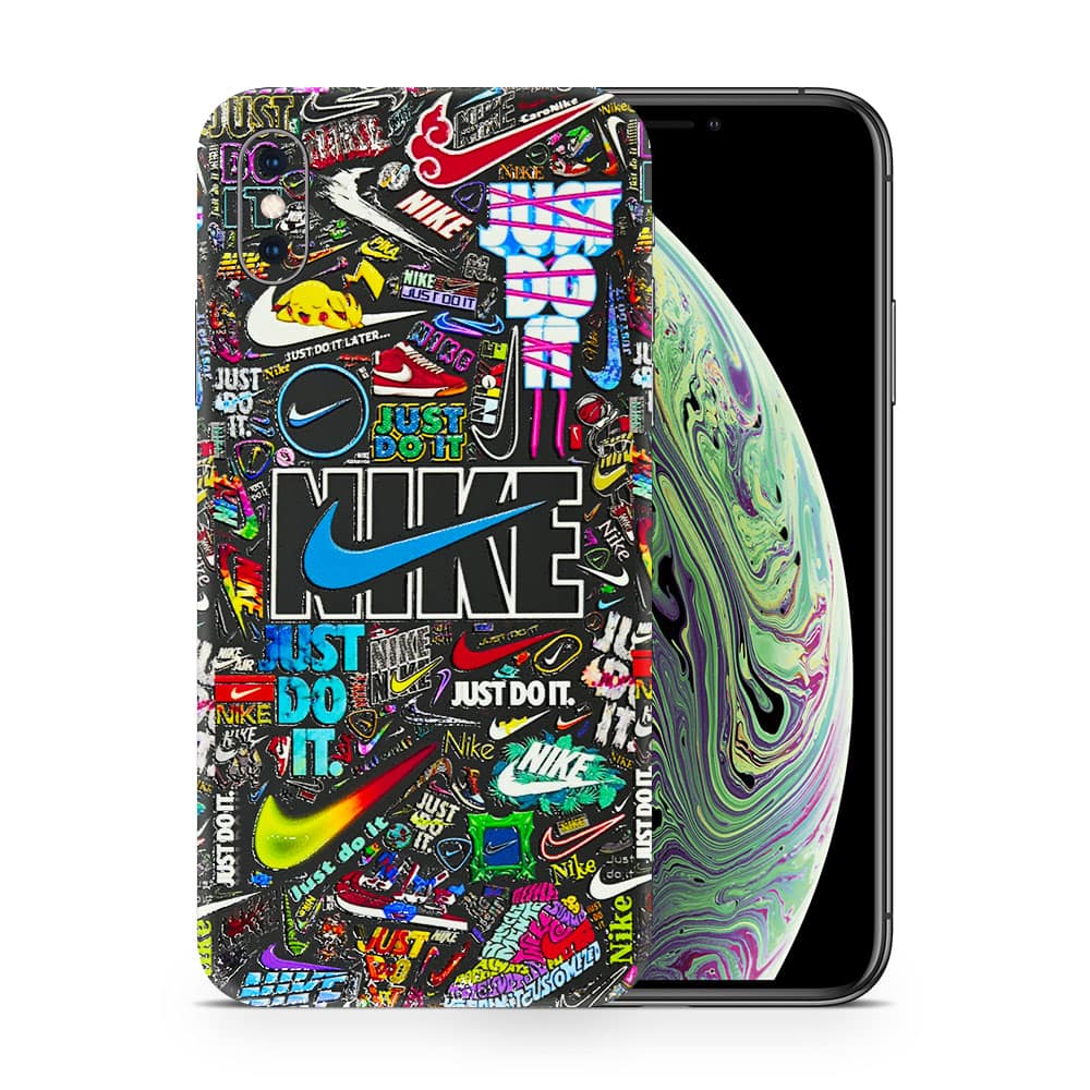 Iphone xs nike logos 3d skin wrapitskin