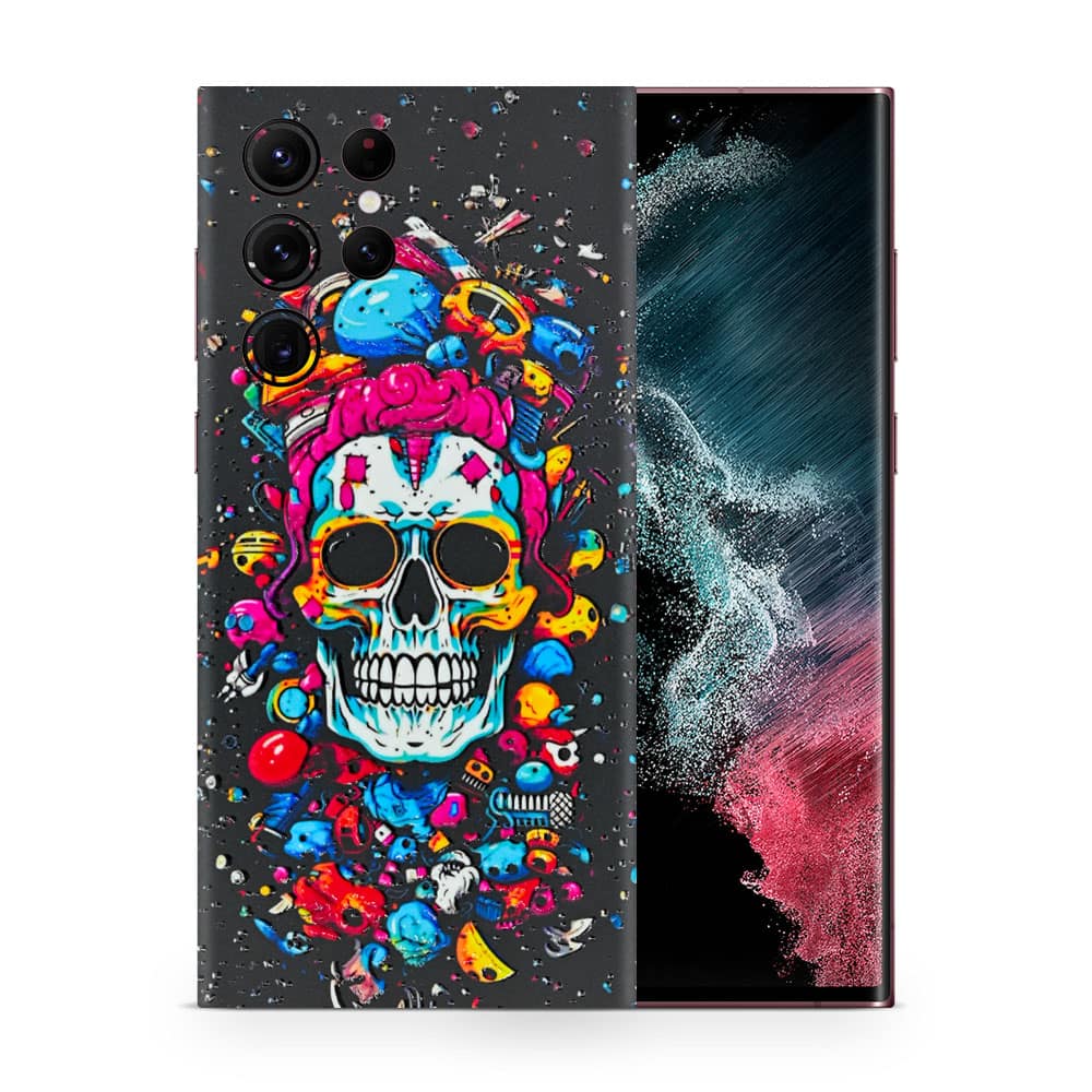 Galaxy s22 ultra skull 3d skin wrapitskin