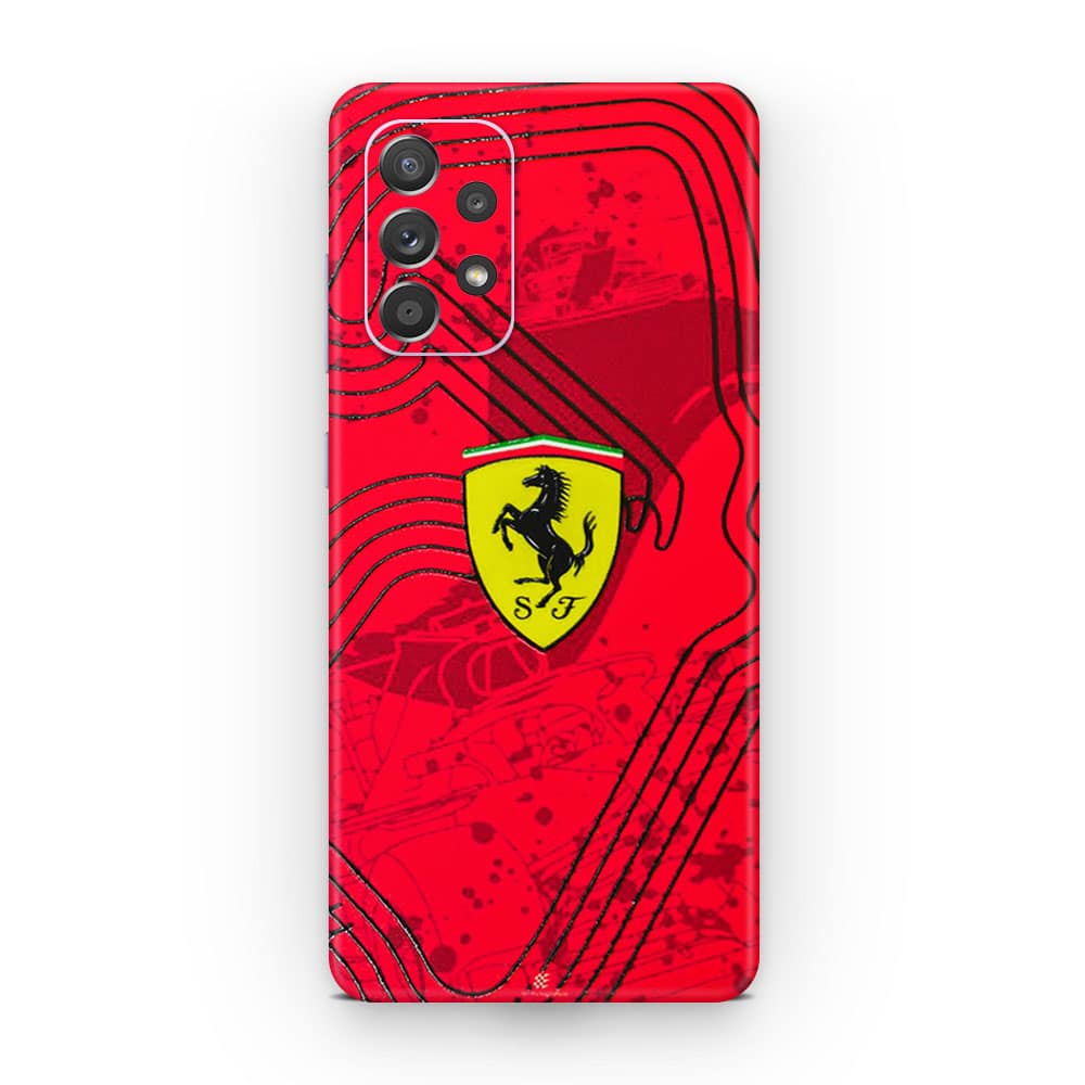 Galaxy a72 ferrari's blaze 3d skin wrapitskin