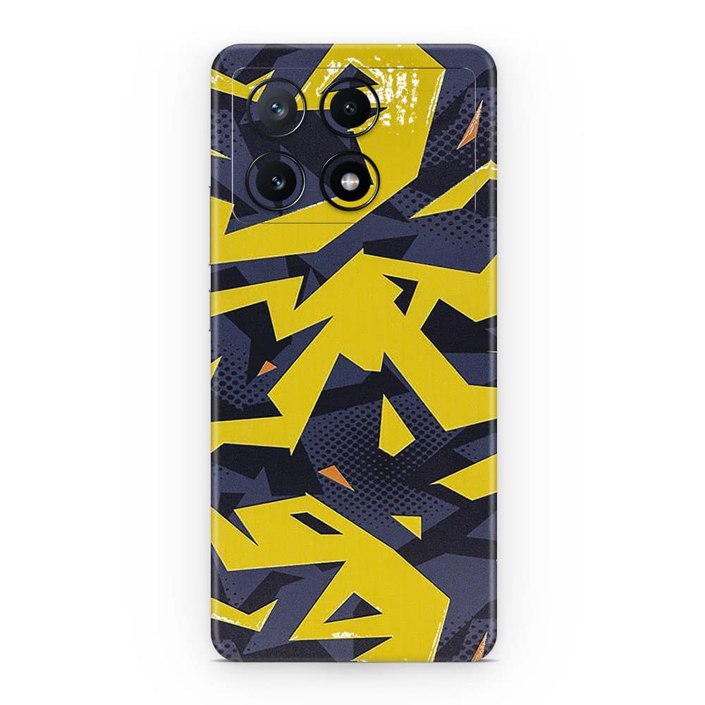 Poco x6 pro 5g abstract yellow 3d skin wrapitskin