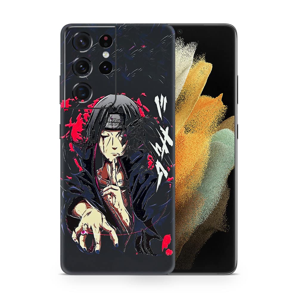 Galaxy s21 ultra itachi uchiha 3d skin wrapitskin