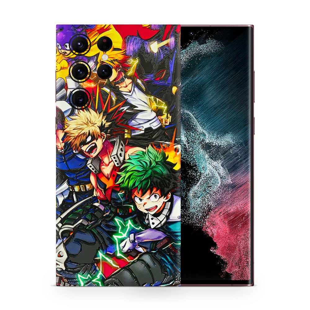 Galaxy s22 ultra my hero 3d skin wrapitskin