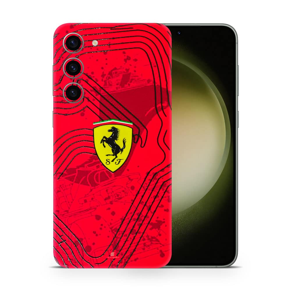 Galaxy s23 plus ferrari's blaze 3d skin wrapitskin