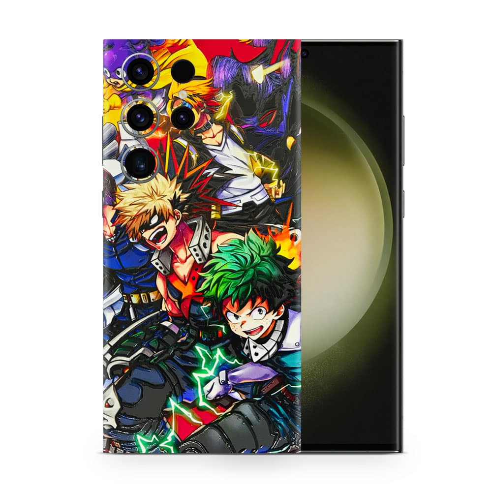 Galaxy s23 ultra my hero 3d skin wrapitskin