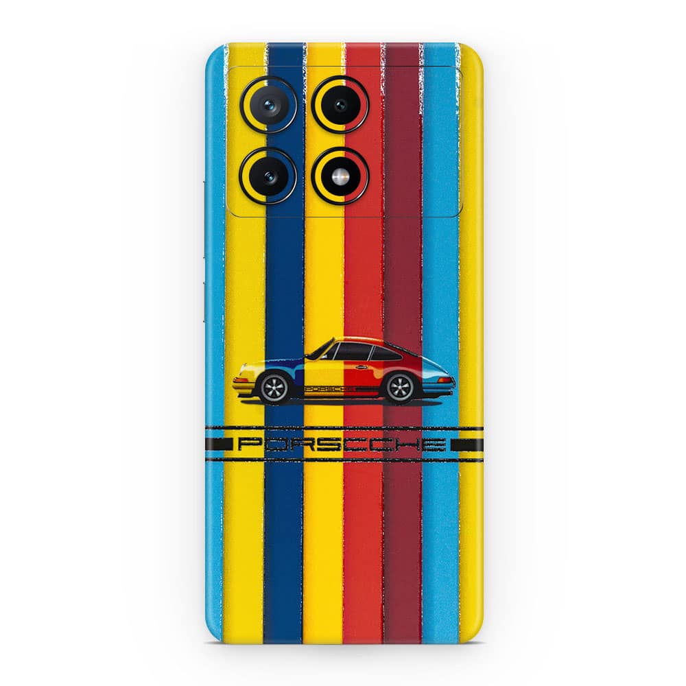 Poco x6 pro 5g porsche multicolor 3d skin wrapitskin