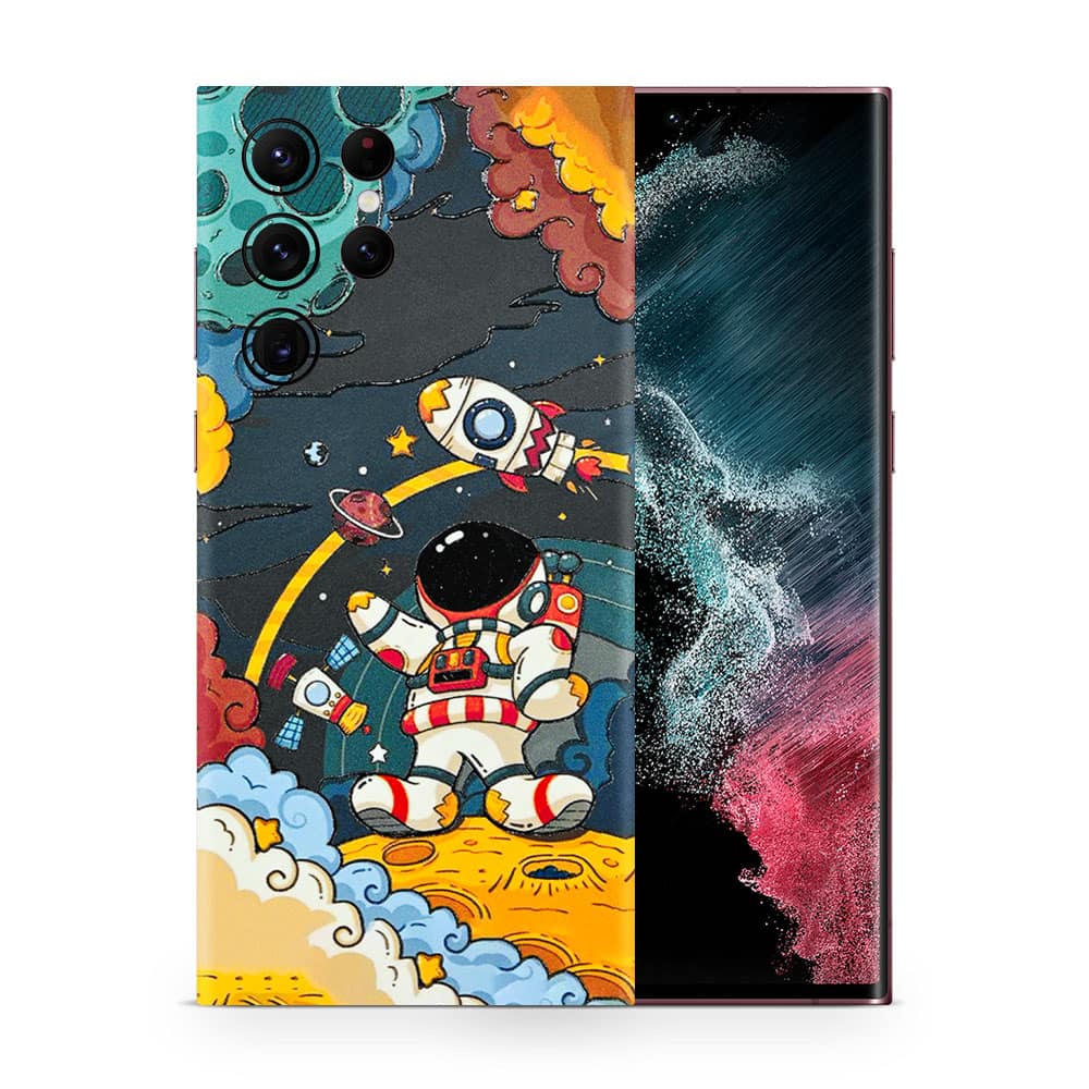 Galaxy s22 ultra flight planet 3d skin wrapitskin