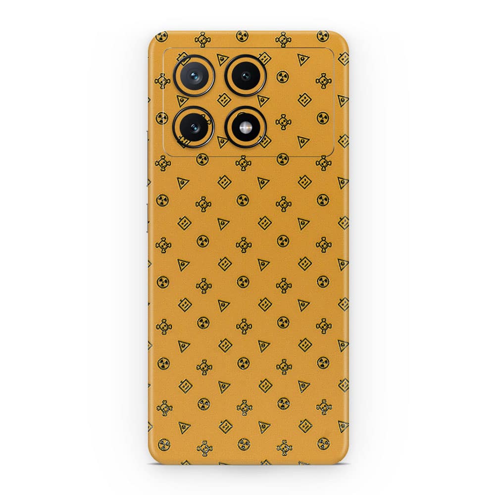 Poco x6 pro 5g yellow danger 3d skin wrapitskin