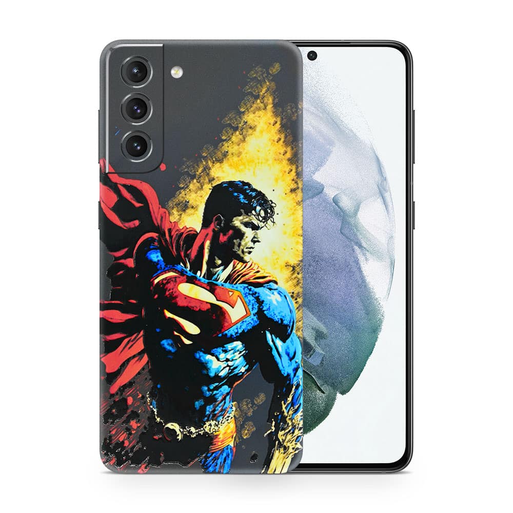 Galaxy s21 superman comic 3d skin wrapitskin