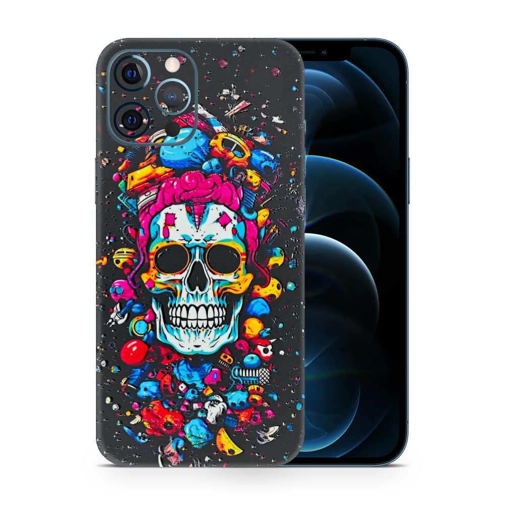 Iphone 12 pro max skull 3d skin wrapitskin