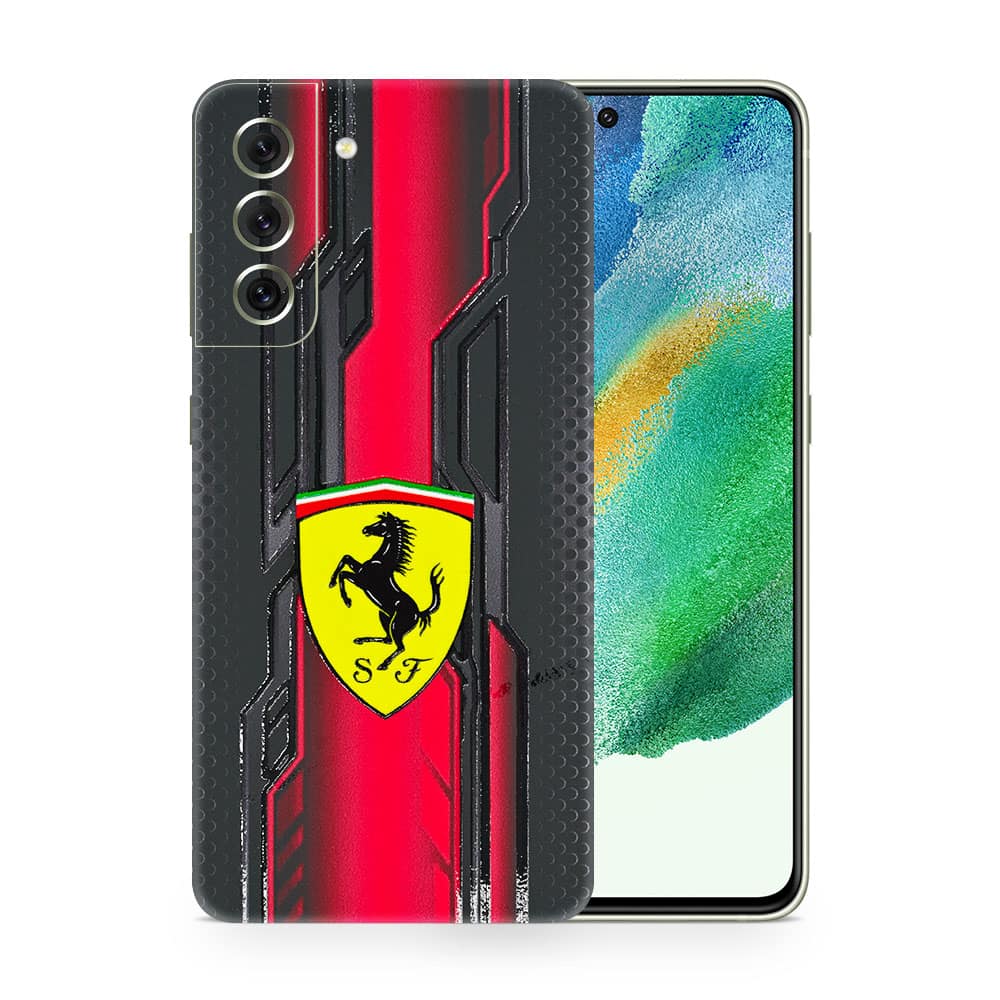 Galaxy s21 fe ferrari's legacy 3d skin wrapitskin