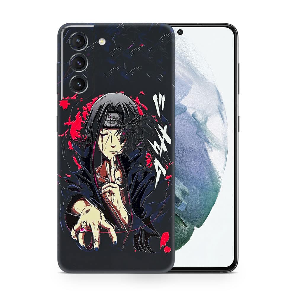 Galaxy s21 plus itachi uchiha 3d skin wrapitskin