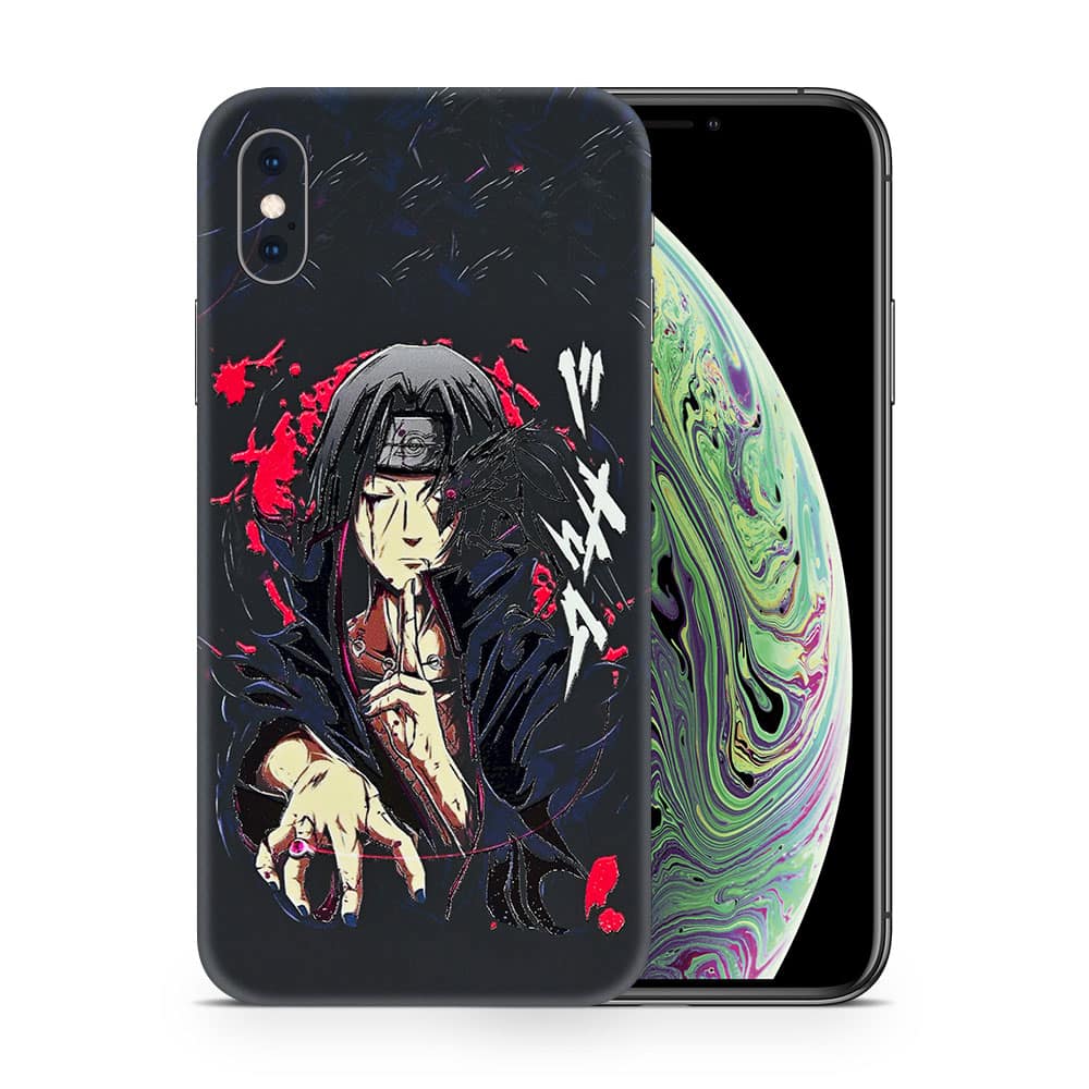 Iphone xs max itachi uchiha 3d skin wrapitskin