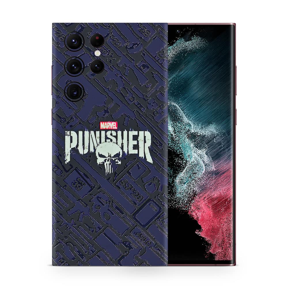 Galaxy s22 ultra punisher 3d skin wrapitskin