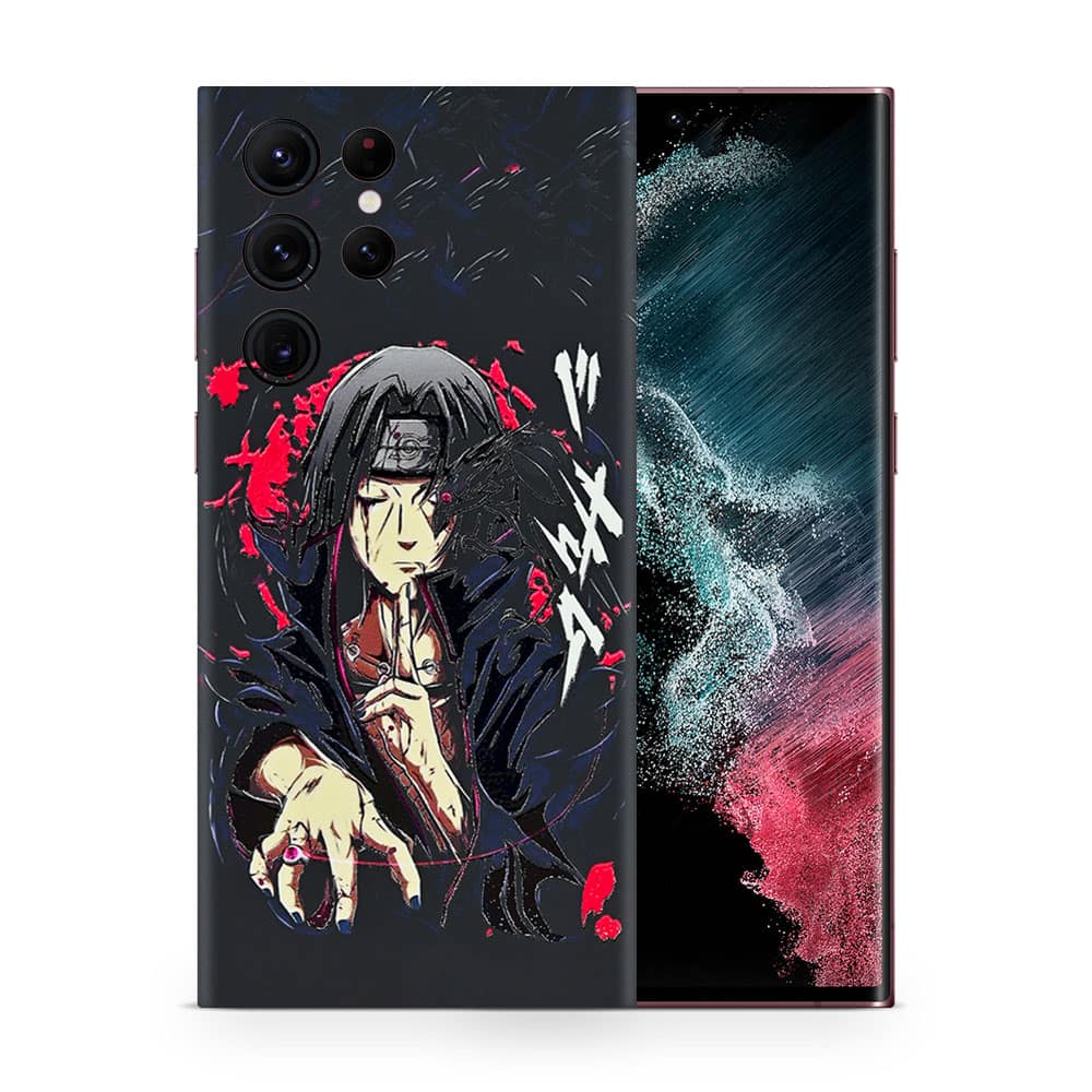 Galaxy s22 ultra itachi uchiha 3d skin wrapitskin